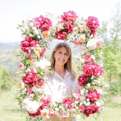 Il flower booth ideato da Silvia Merli